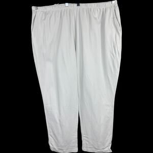 Lands' End Plus 3X/P (24W-26W) 100% Cotton Lounge Pants Beige Elastic‎ Waist